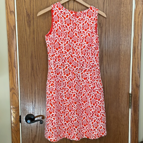 Eva Mendes New York & Co. orange lace dress - Picture 2 of 3